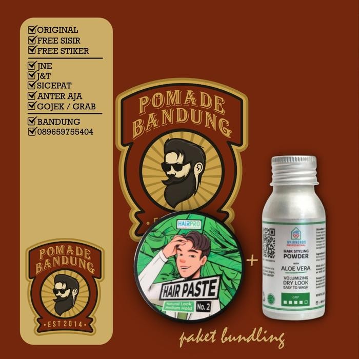 HAIRNERDS POWDER + HAIRNERDS PASTE NO 2 - BUNDLING HAIRNERDS