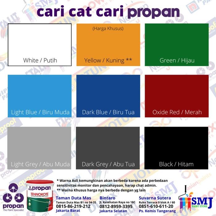 CAT LAPANGAN PROPAN TENNOKOTE 5 KG