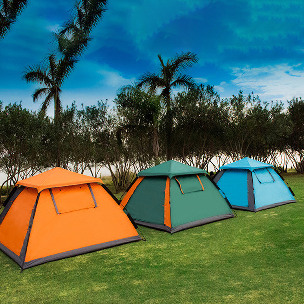 Outdoor Automatic Quick Open Tent Waterproof Camping Tent 3-4 Person Instant Setup Tent