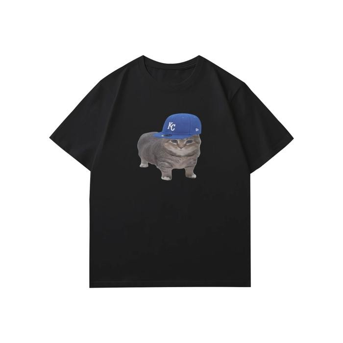 Kaos Kucing Lucu - Baju Stiker Meme - Kaos Kucing Aiiueo - Baju Kucing Akmal Ilham