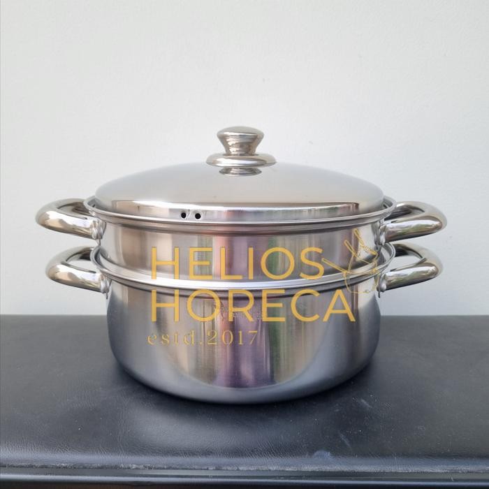 PREMIUM Panci Steamer 2 Susun 26cm Panci Kukus Golden Flying Fish Steamer Set