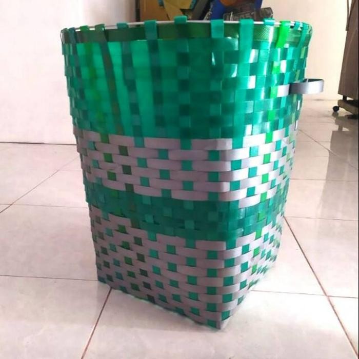 PREMIUM Sale Anyaman Plastik Keranjang Sampah Plastik Keranjang Sampah Besar K