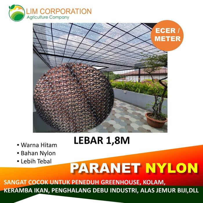 PREMIUM Paranet Nylon 75% 85% Meteran Anyaman Nylon Asli Tebal