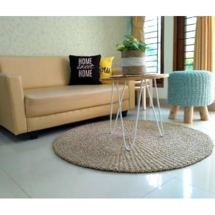 PREMIUM Rug Seagrass NATURAL POLOS/ Karpet Anyaman Seagrass Estetika Big Size