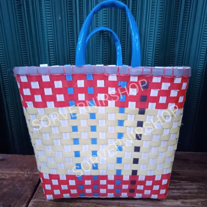 PREMIUM Keranjang Belanja Anyaman Tas Anyaman Jumbo Kualitas Premium