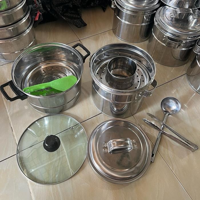 PREMIUM Paket hemat panci kukus/panci bakso mini