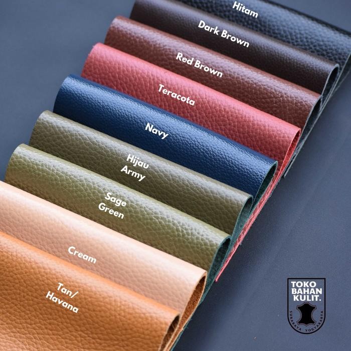 PREMIUM Kulit sapi Asli lembaran milling motif jeruk ukuran A4