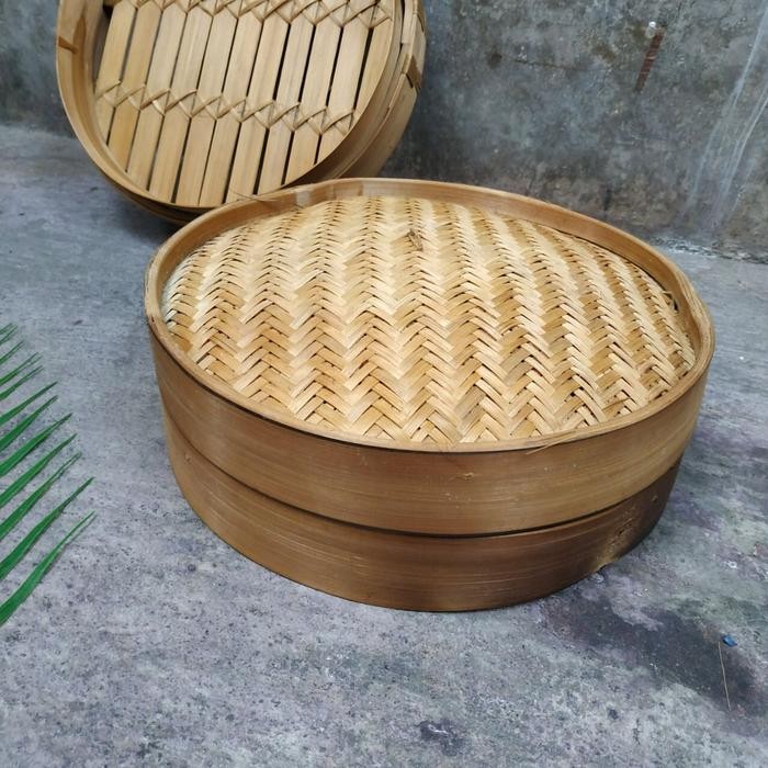 PREMIUM dimsum 35cm klakat bambu kukusan steamer tempat kukus dandang bambu