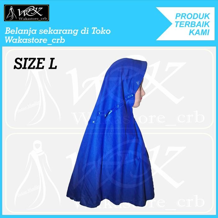 (Expert) Kerudung Hijab Sekolah Anak Warna BIRU ELEKTRIK TK SD SMP SMA DEWASA