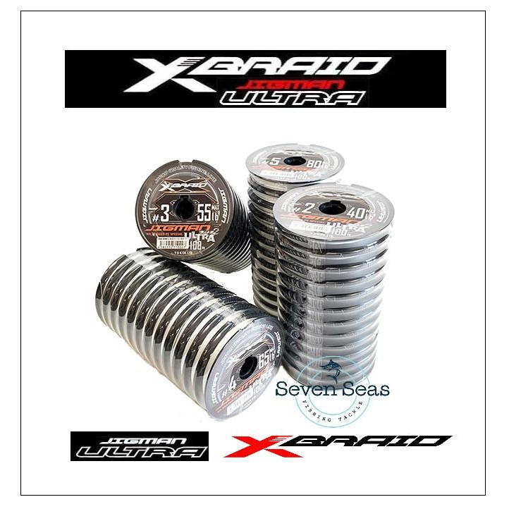 YGK XBRAID X-BRAID JIGMAN ULTRA X8 PE BRAIDED SENAR Connecting 100m