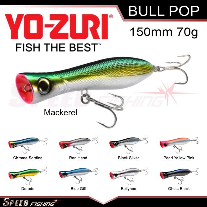 Lure YO-ZURI Bull Pop R1154 150mm 70g Floating Popper