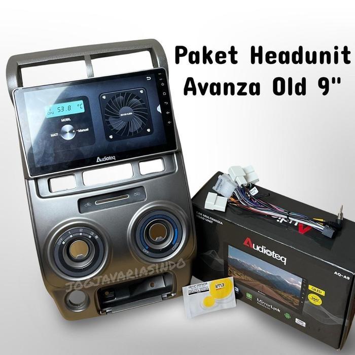 Terlaris Paket Head Unit Android Audioteq 9 Inch Oem Pnp Avanza Old 2005