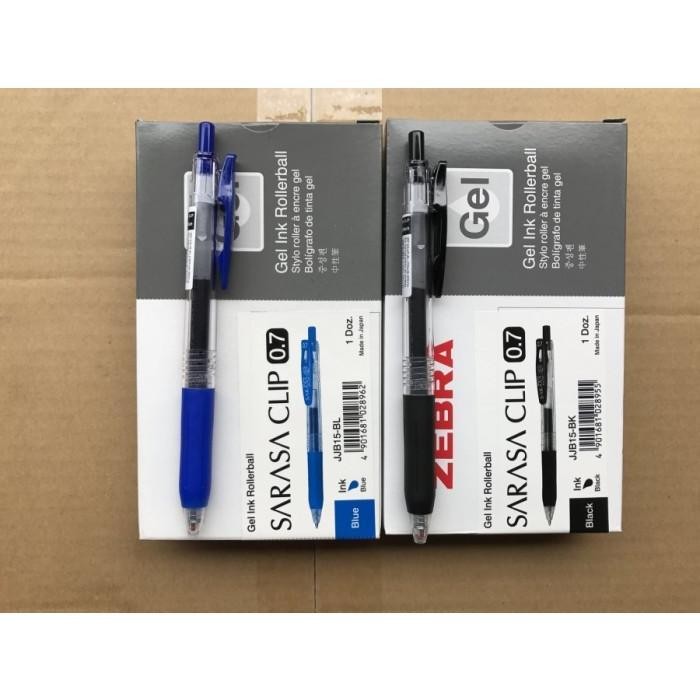 

Pulpen / Ballpoint Gel Zebra Sarasa 0.5/0.7/1.0 Hitam/Biru/Merah