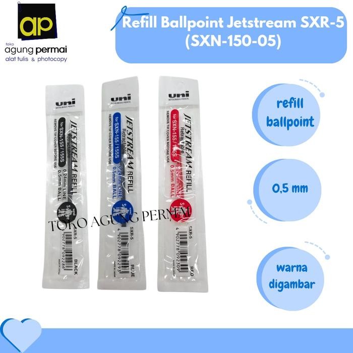 

Isi Ballpoint Jestream Sxr-5 Untuk Ballpoint Jetstream Sxn-150-05, Tersedia Dalam Warna Hitam, Biru,