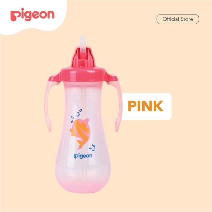 PIGEON TALL STRAW BOTTLE BOTOL MINUM BAYI BOTOL MINUM BAYI SEDOTAN BOTOL MINUM BAYI 300ML