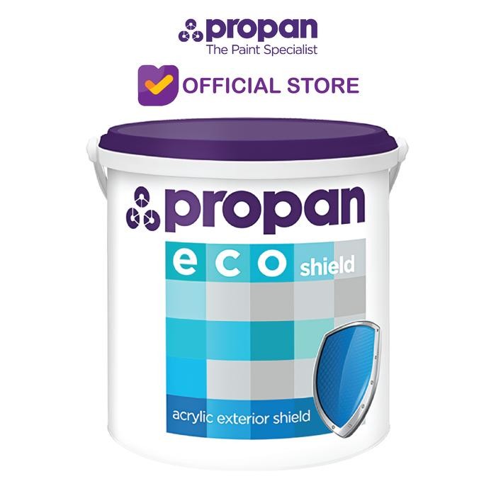 CAT TEMBOK EXTERIOR PROPAN ECO SHIELD WARNA PUTIH 5KG