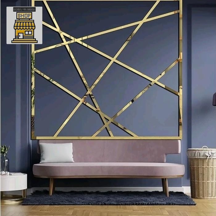 PLAT STRIP LIST GOLD MIRROR / LIST INTERIOR STAINLESS HUBEN 3 METER