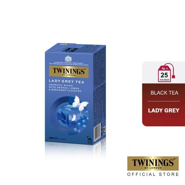 

Twinings Teh Celup Lady Grey Tea 25X2Gr