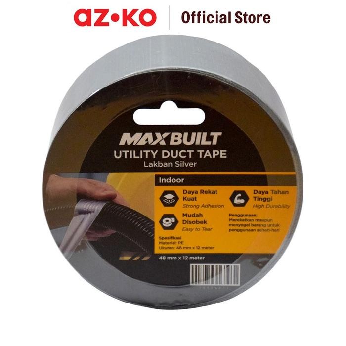 

HOT SALE! AZKO Maxbuilt 12 mtr Lakban Kain 48 Mm - Silver Cloth Tape Isolasi Lakban Perekat Alat