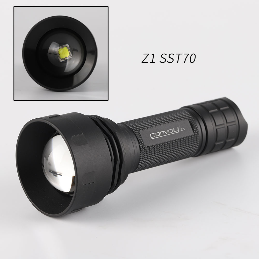 Convoy Z1 Zoomable Flashlight ,Sst70,Kp Cslpm1.F1,Ky Cslnm1.Fy,Kr Cslnm1.23,Kb Cslnm1.14 Sst-10-Ir
