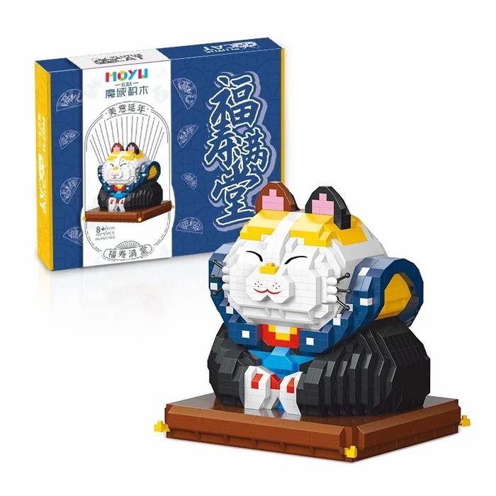 Mainan Edukasi Anak Micro Blocks Lucky Cat Panda Building Blocks