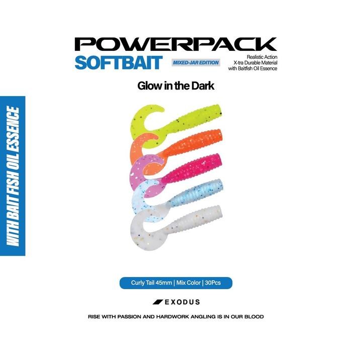 Softlure Exodus Power Pack - Curly Tail 45 Soft Plastic Lure Sp