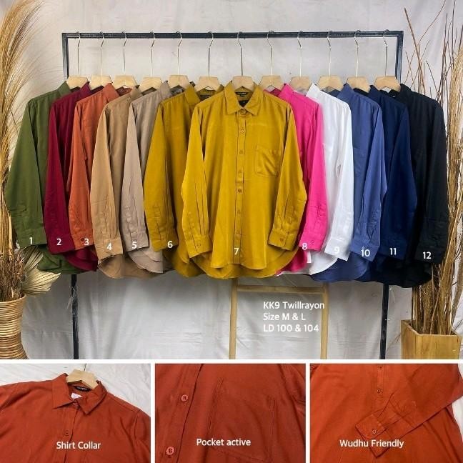 BEST SELLER KEMEJA NURAMA KK9 / kemeja nurama bahan rayon twill premium / kemeja wanita terbaru /