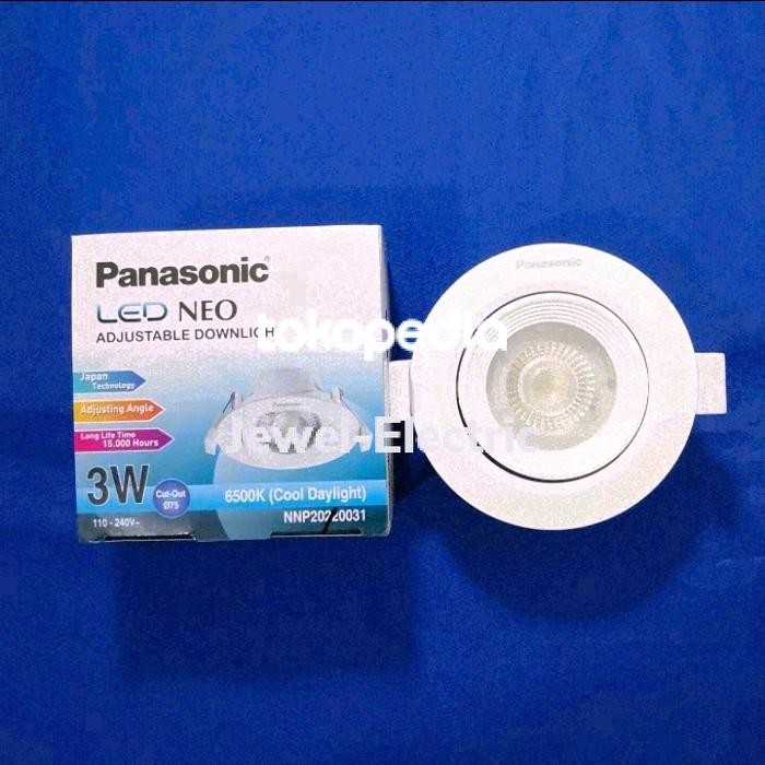 Terlaris Lampu Downlight Spot Sorot LED 3 Watt Neo Adjustable Panasonic SALE