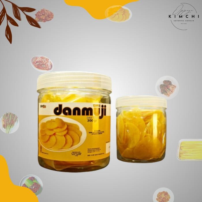 

Danmuji Acar Korea Bulat Jar Halal Acar Lobak Kuning 300 Gram