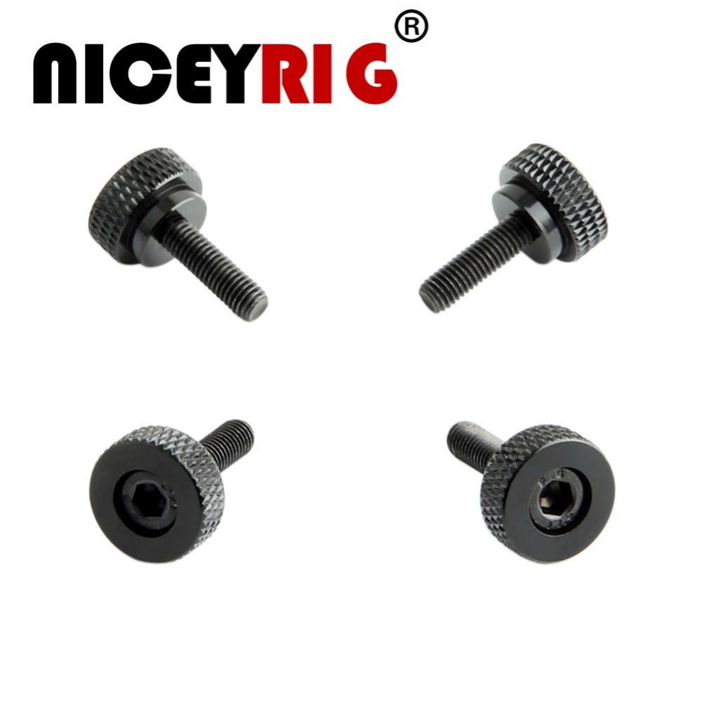 IMPORT NICEYRIG M5 Thumb Screw Shoulder Rig Screw M5 Screw Knob M 5 Thumb Alloy Screw DSLR Camera