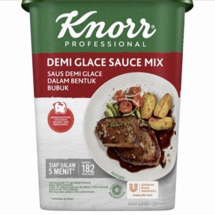 

KNORR DEMI GLACE MIX BUBUK 1KG DALAM PAIL, BUMBU STEAK POWDER PRAKTIS.