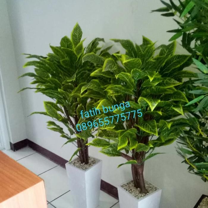 hon Luky hijau/bunga plastik/bunga hias