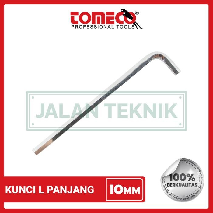 Kunci L 10mm Cr-v Tomeco (Panjang)