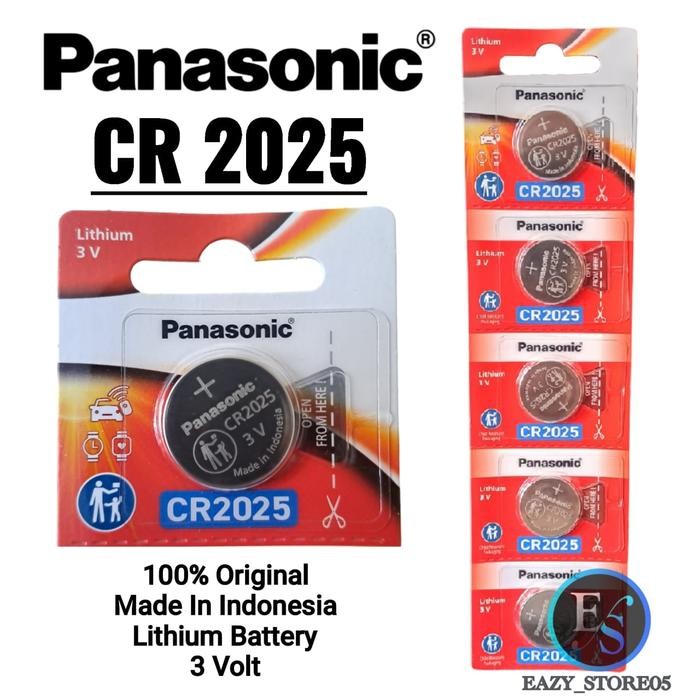 Baterai Panasonic CR2025 Original Lithium Battery 3 Volt / Batrai CR2025 Original Panasonic