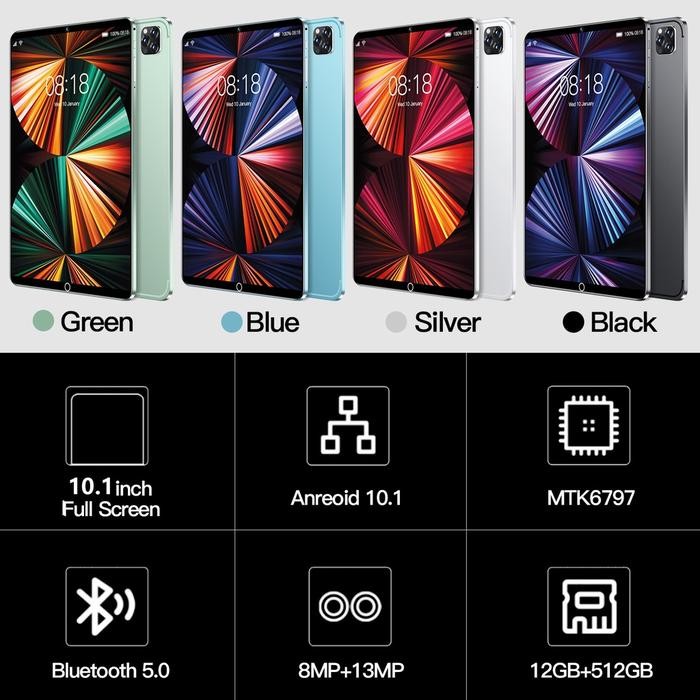 [Expert] 2022 Original Tablet Galaxy Pro11 Tab 10.1inch RAM