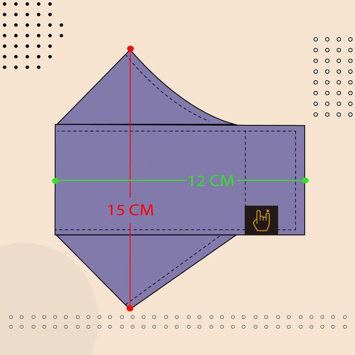 Masker Hijab Origami 3 ply Masker Headloop Kain Polos Warna model Evo Karet Hitam