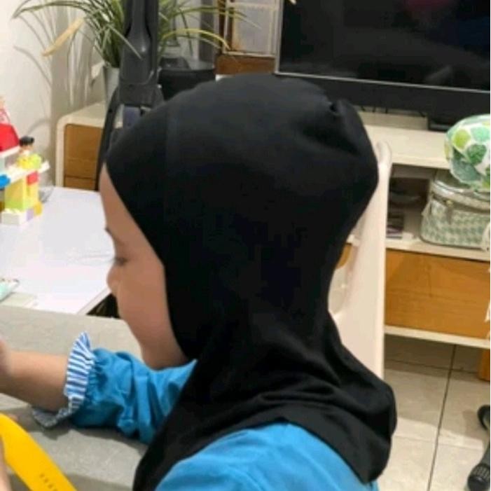 Daleman jilbab anak / inner ninja anak usia 3 -4 th Nyaman Instan