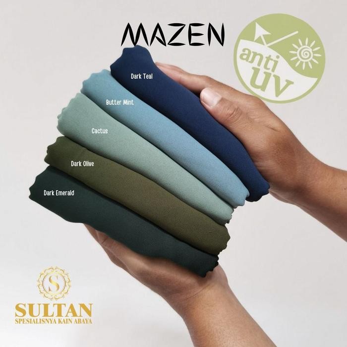 Kain Sultan polos Mazen Marzan anti uv bahan kain gamis abaya