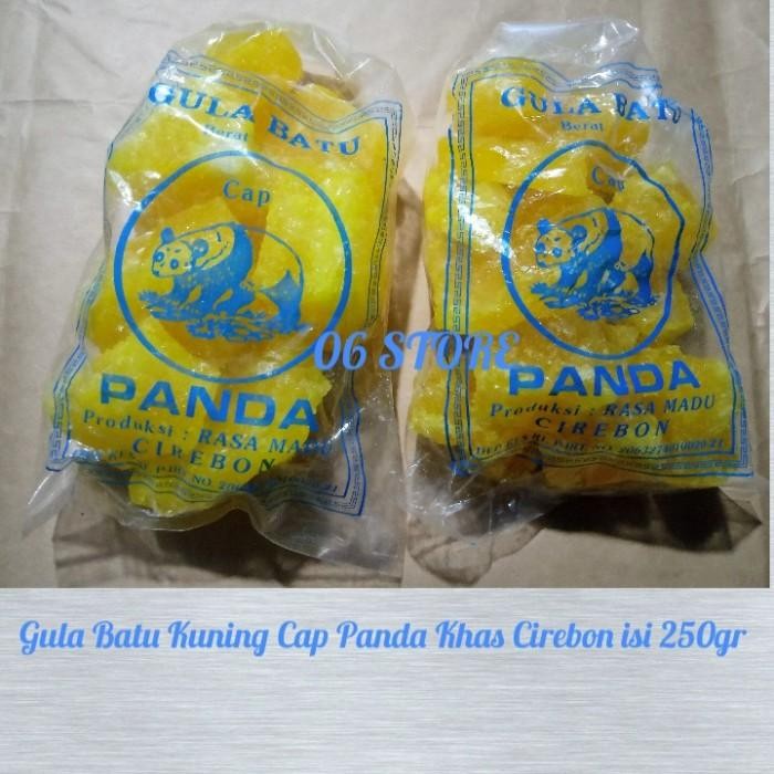 

(Allthebest) Gula Batu Kuning Asli Cirebon - Cap Panda - isi 250gr