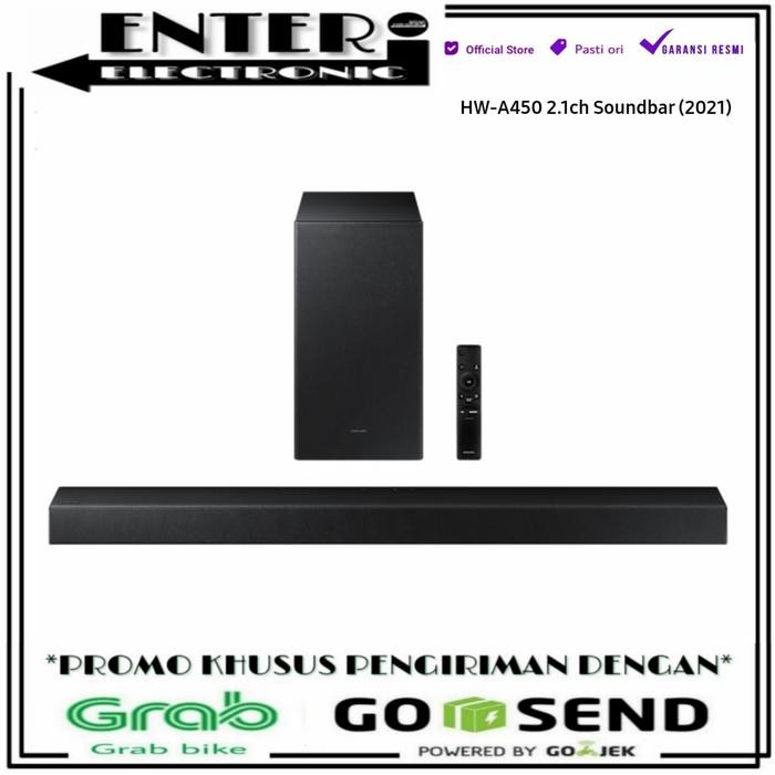 SAMSUNG SOUNDBAR HWA450 - SPEAKER WIRELESS SOUNDBAR 2.1CH 300W HW A450 shoperGADGET