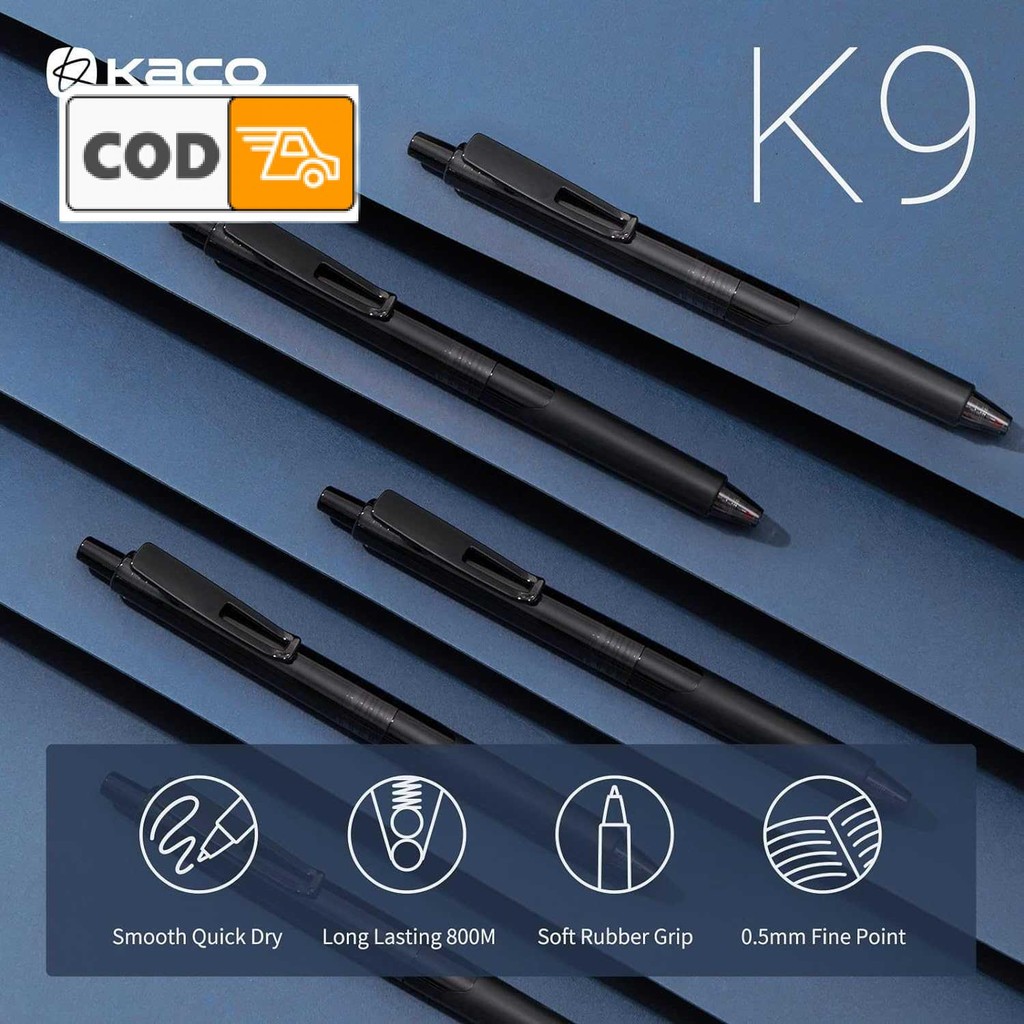 

Pulpen Gel Kaco 0.5mm Tinta Hitam Nyaman Menulis Presisi Ujian Pena Gel 1 Pack Pulpen Tinta Gel Kapasitas Besar