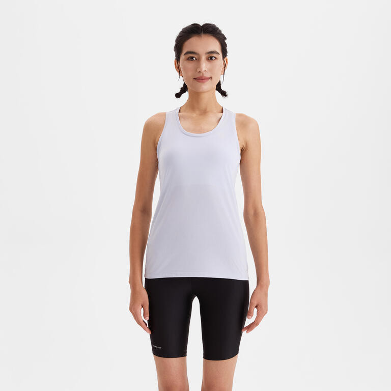 Decathlon KALENJI Tank Baju Lari Wanita Breathable Run 100 - Misty Blue - 8902261