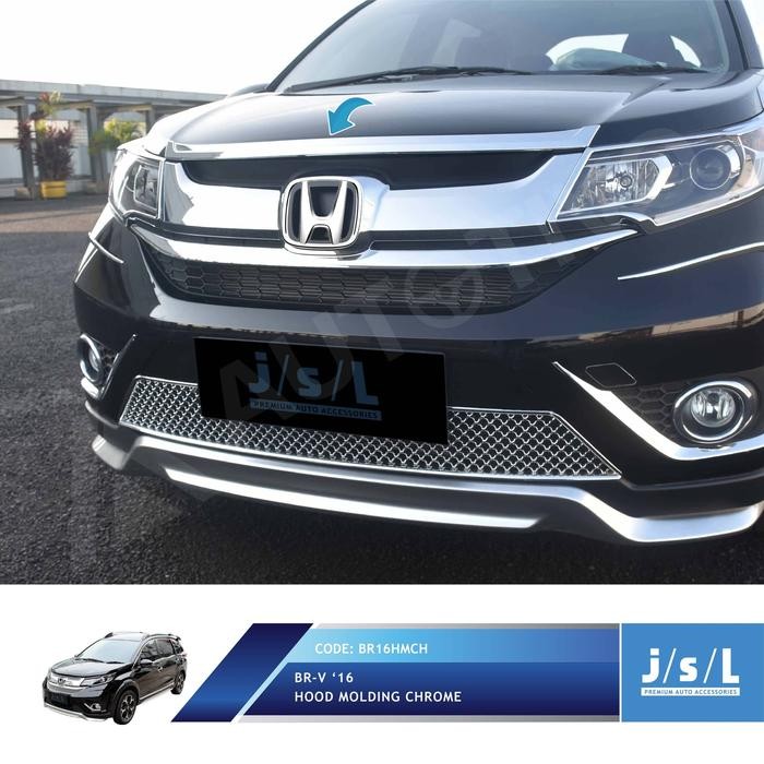 Honda BRV List Kap Mesin Krom JSL/Hood Molding Chrome/Aksesoris BRV