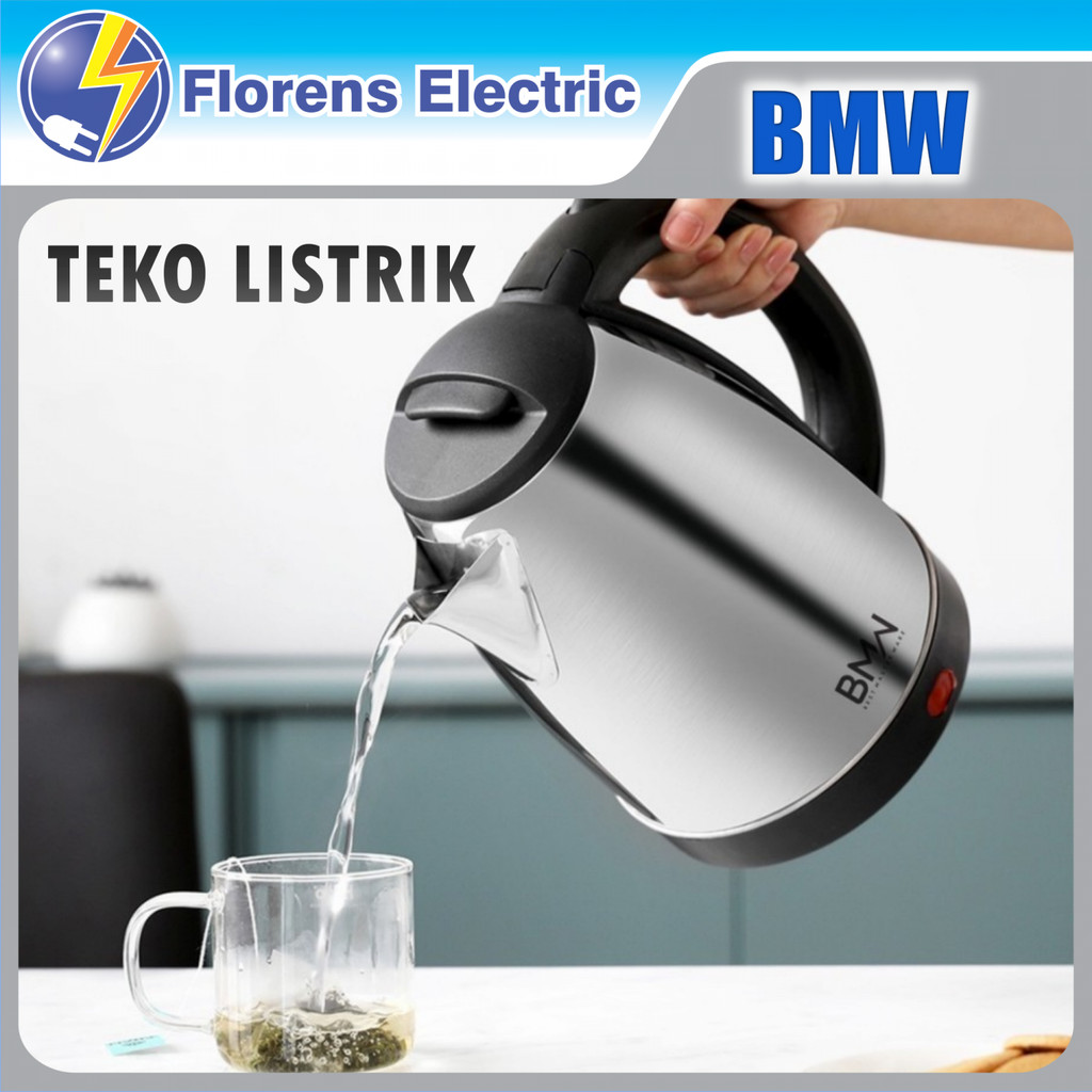 Teko Listrik Bmw 2 Liter - Pemanas Air - Tempat Air Minum Elektrik Ket Viral Fyp