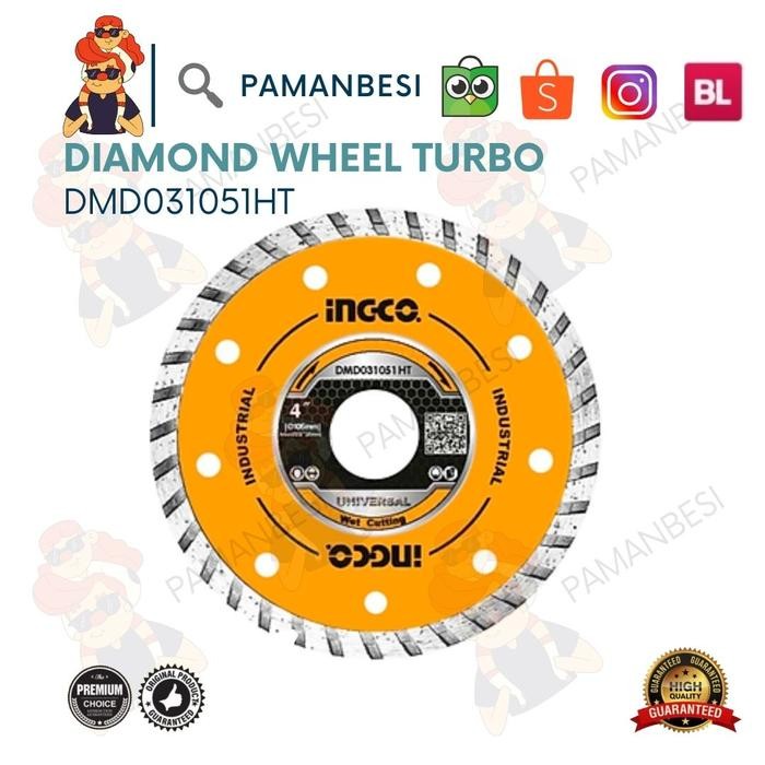 MATA GERINDA INGCO POTONG KERAMIK DIAMOND WHEEL TURBO DMD031051HT
