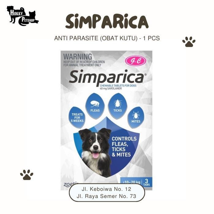 Simparica Anjing Simparica Chew Dog Obat Kutu Simparica 1 Tablet