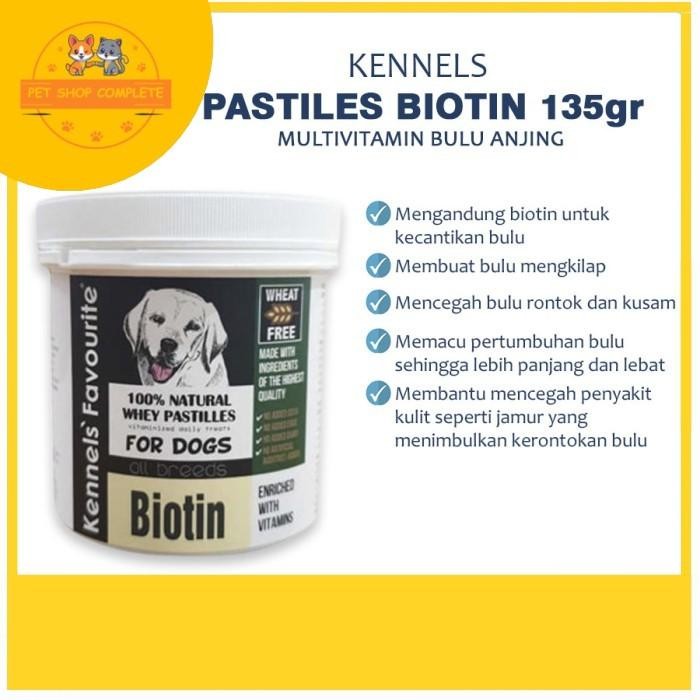 Kennels Dog Pastiles Biotin 135Gr Multivitamin Bulu Anjing