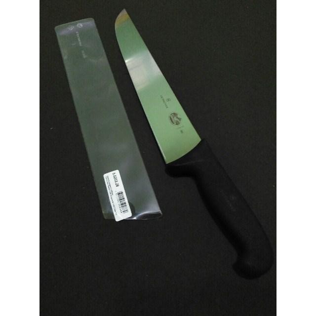 Pisau Sembelih Lurus 28 cm Victorinox Butcher Knife Straight 5.5203.28 Black Fibrox Handle Original