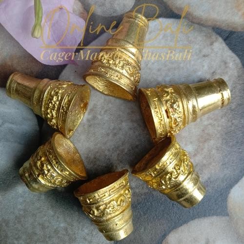 SELUT KHAS BALI CINCIN PISAU KECIL CINCIN TIUK BALI Gold Merah Silver Rings