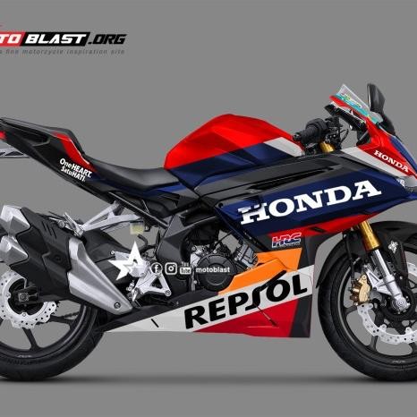 Decal Stiker New Cbr250R Honda Repsol 2024 Fullbody Motoblast